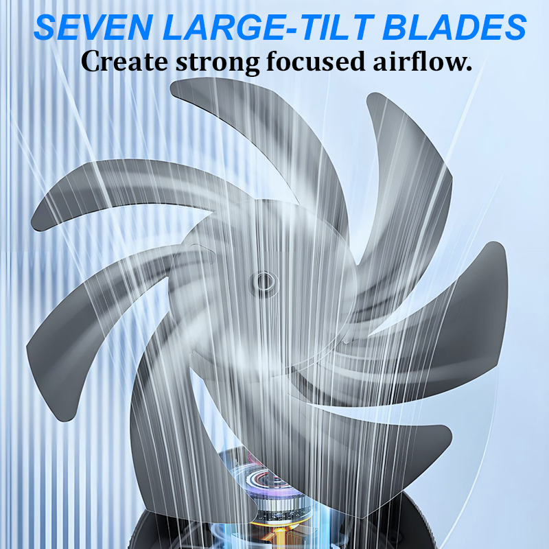 EN RÉDUCTION Ventilateur de table ultra-compact 100 vitesses, tient dans la main, Offre limitée