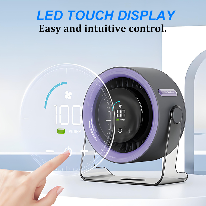 EN RÉDUCTION Ventilateur de table ultra-compact 100 vitesses, tient dans la main, Offre limitée