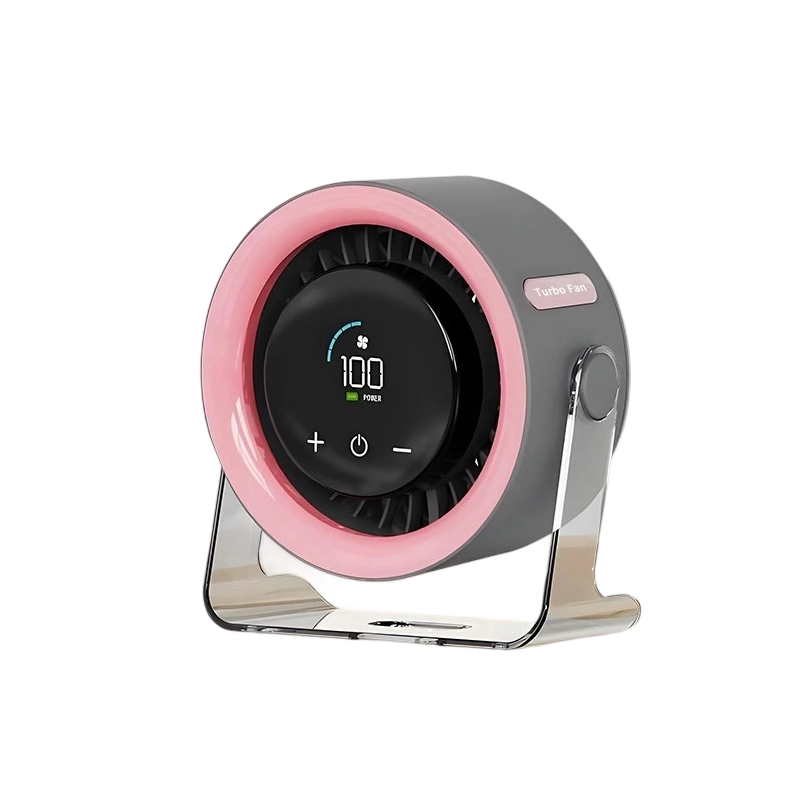 EN RÉDUCTION Ventilateur de table ultra-compact 100 vitesses, tient dans la main, Offre limitée