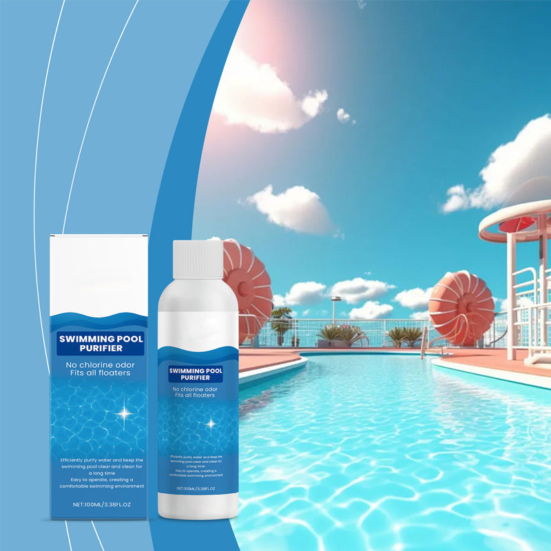 Liquide purifiant pour piscine : une eau d'une clarté cristalline, sans effort. Finis les eaux vertes et les produits agressifs : retrouvez une baignade saine et naturelle à chaque instant.