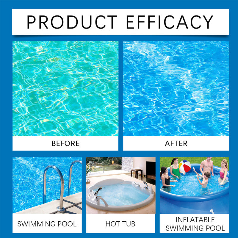 Liquide purifiant pour piscine : une eau d'une clarté cristalline, sans effort. Finis les eaux vertes et les produits agressifs : retrouvez une baignade saine et naturelle à chaque instant.