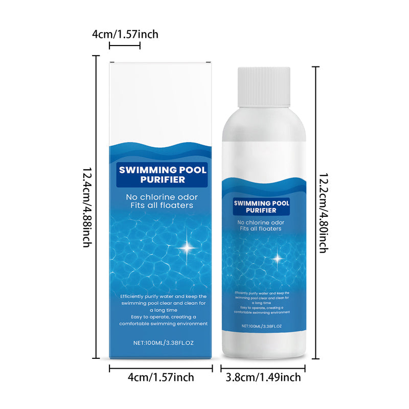 Liquide purifiant pour piscine : une eau d'une clarté cristalline, sans effort. Finis les eaux vertes et les produits agressifs : retrouvez une baignade saine et naturelle à chaque instant.