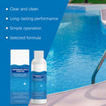 Liquide purifiant pour piscine : une eau d'une clarté cristalline, sans effort. Finis les eaux vertes et les produits agressifs : retrouvez une baignade saine et naturelle à chaque instant.