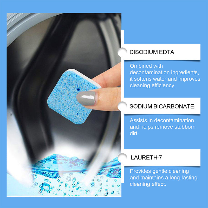 DE RDUCTION Powerful Washing Machine Cleaner Tablets - Pack of 12