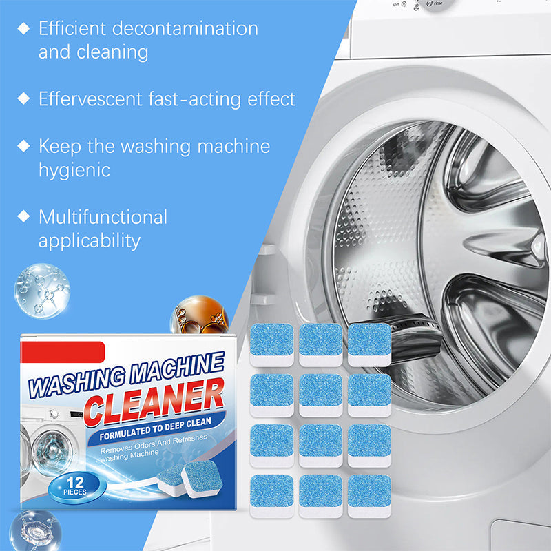 DE RDUCTION Powerful Washing Machine Cleaner Tablets - Pack of 12