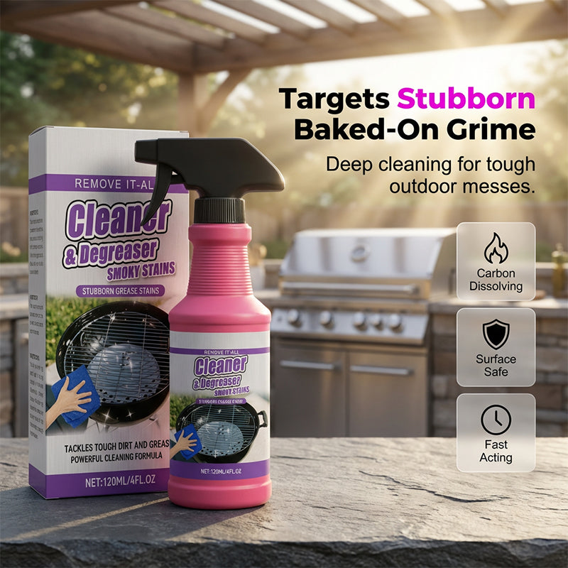 Dégraissant puissant en spray pour gril, nettoyage rapide