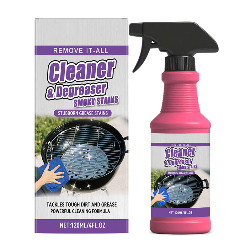 Dégraissant puissant en spray pour gril, nettoyage rapide