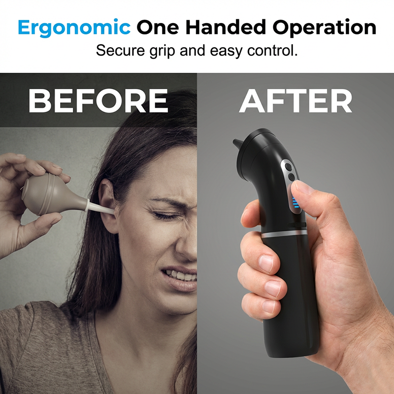 Kit de nettoyage d'oreilles électrique, doux et sûr