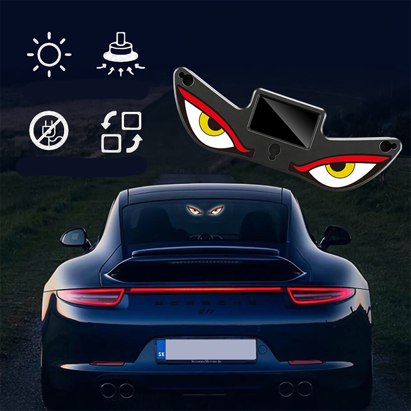 Feu d'avertissement LED à œil de diable solaire pour voiture : brillez avec style