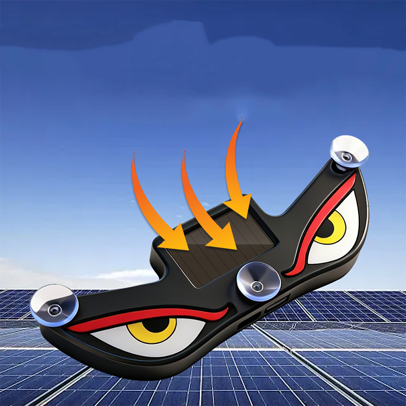 Feu d'avertissement LED à œil de diable solaire pour voiture : brillez avec style