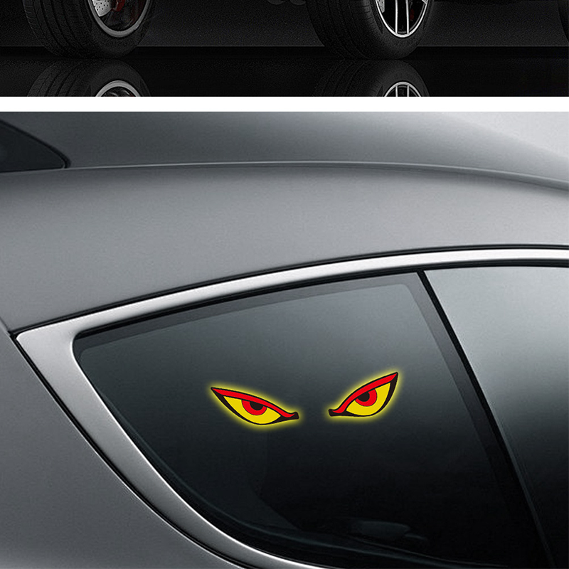 Feu d'avertissement LED à œil de diable solaire pour voiture : brillez avec style