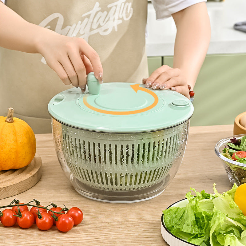 Réduction Essoreuse à salade et coupe-légumes multifonction 9-en-1 grande capacité