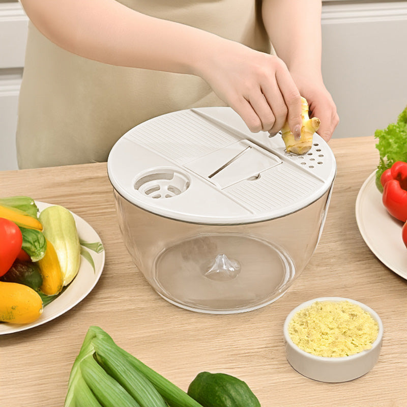 Réduction Essoreuse à salade et coupe-légumes multifonction 9-en-1 grande capacité