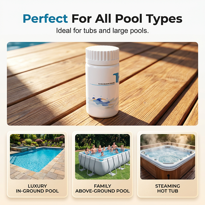 Comprimés nettoyants pour piscine Crystal Clear