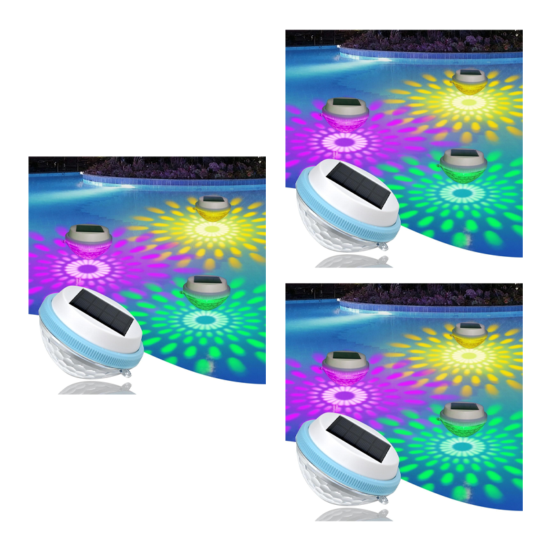 Lampe LED solaire flottante pour piscine
