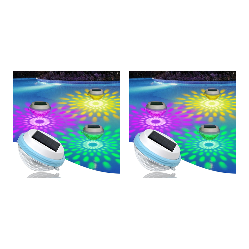Lampe LED solaire flottante pour piscine