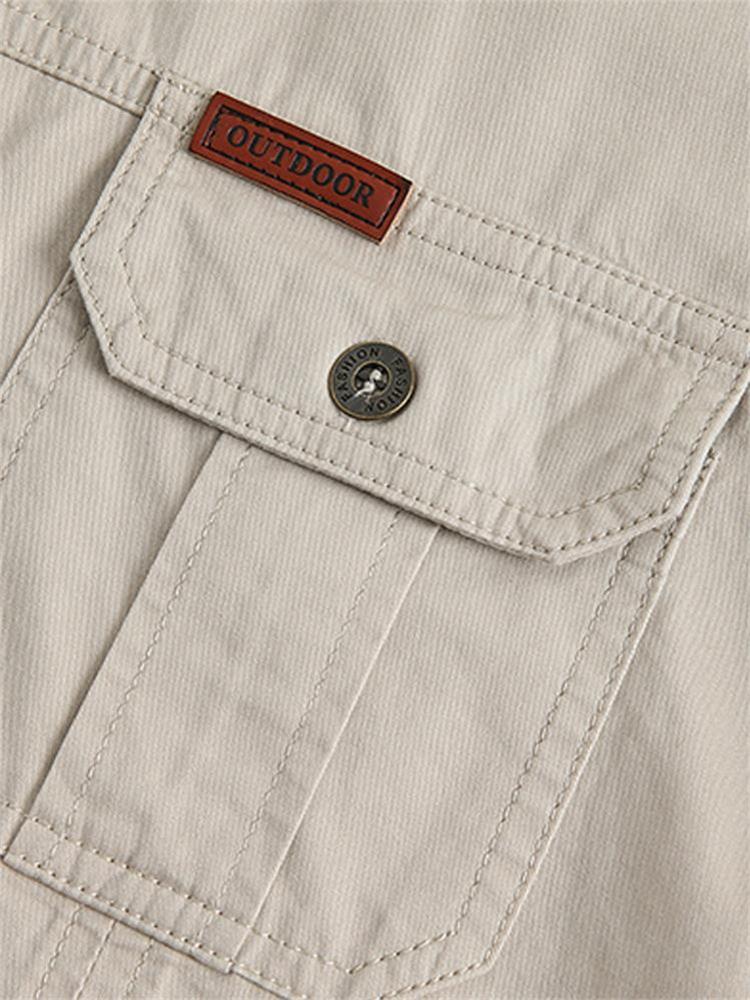 Nouveau style 2026 Chemise de travail en coton à manches longues pour homme
