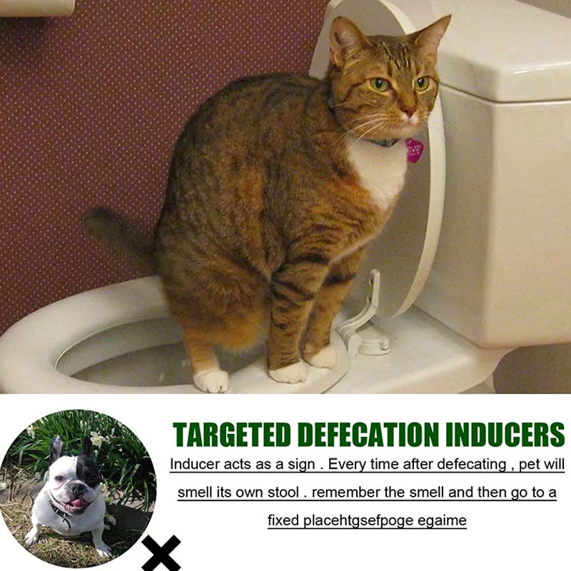 A spray that promotes defecation in pets