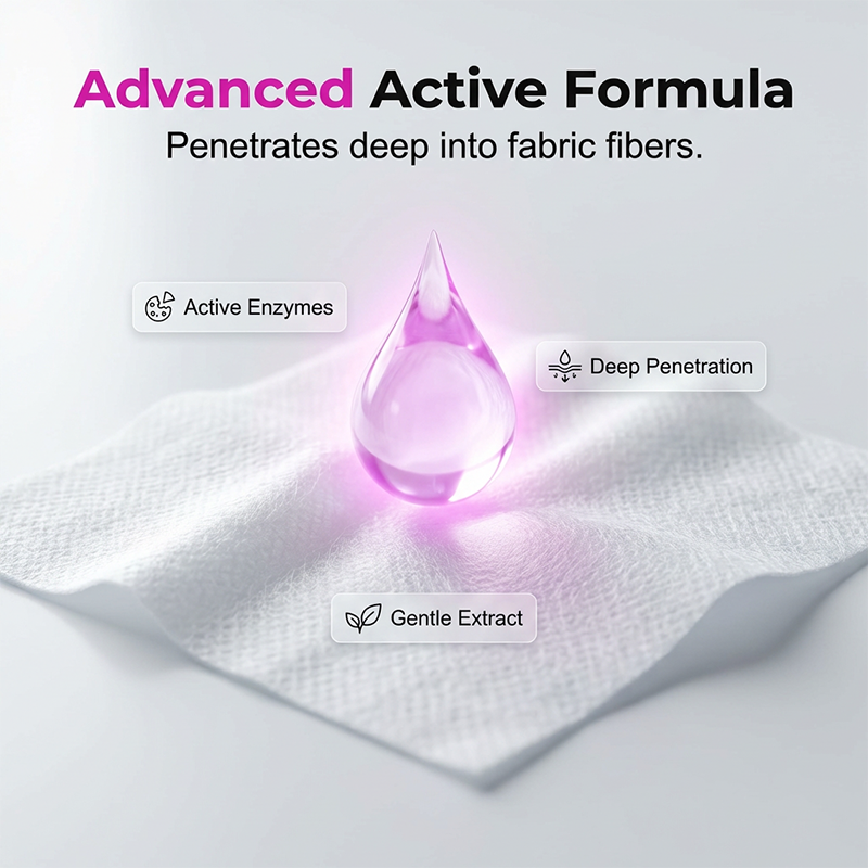 Lingettes détachantes nomades La tache ne fait pas le poids Zéro eau, zéro stress des vêtements impeccables où que vous soyez.
