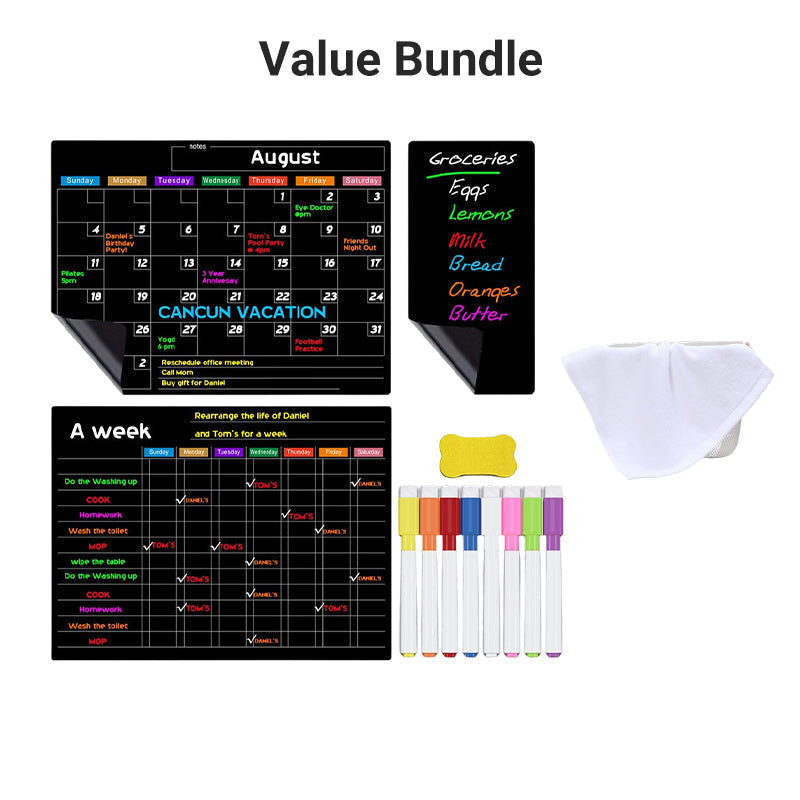 Tableau magnétique avec marqueurs effaçables