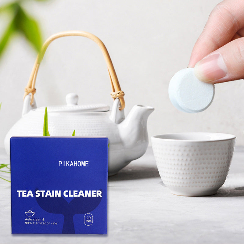 Comprimés effervescents multi-usages pour éliminer les taches de thé