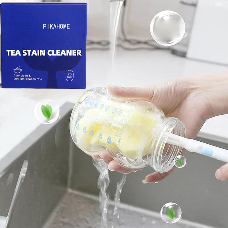 Comprimés effervescents multi-usages pour éliminer les taches de thé