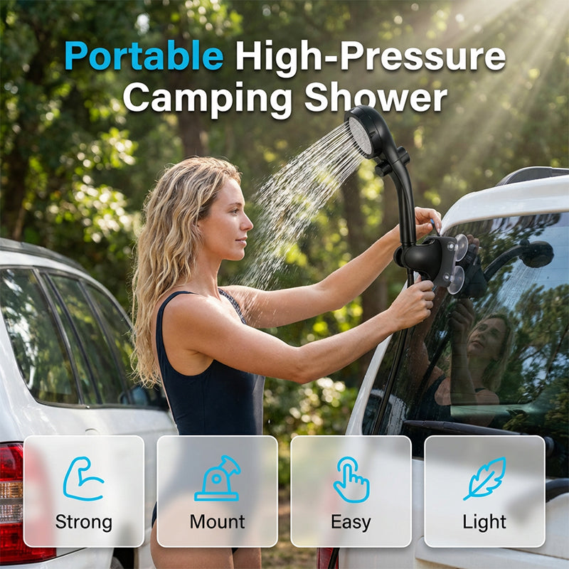 Smart Portable Shower Pump for Travel and Home