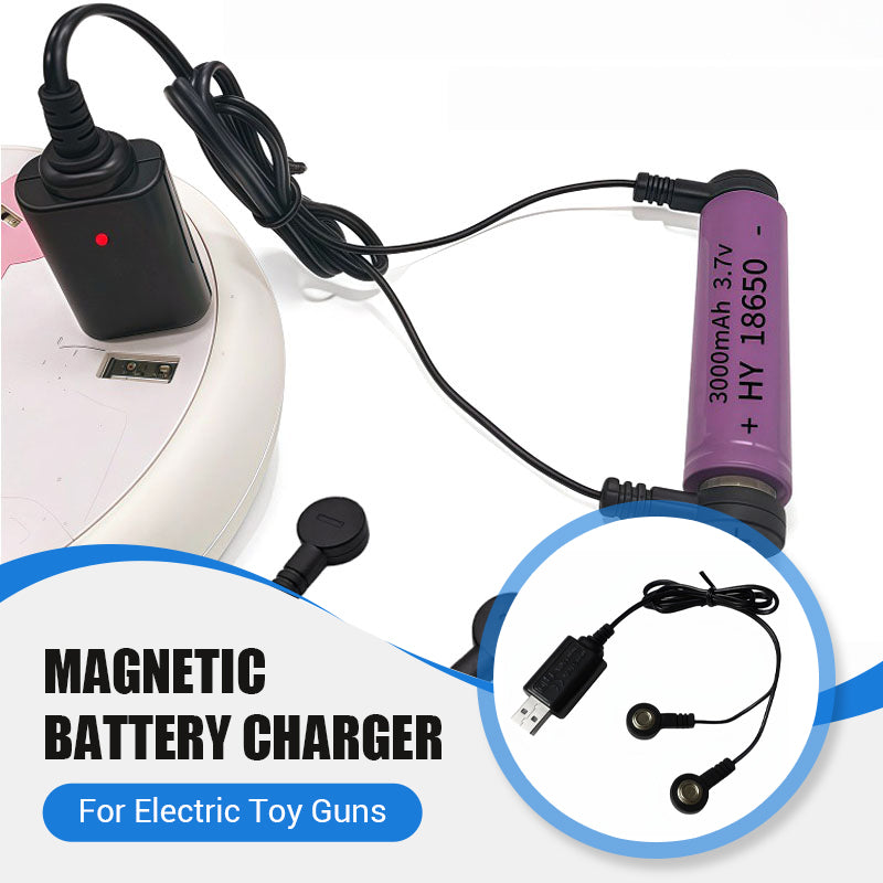 Magnetic charger for electric pistols