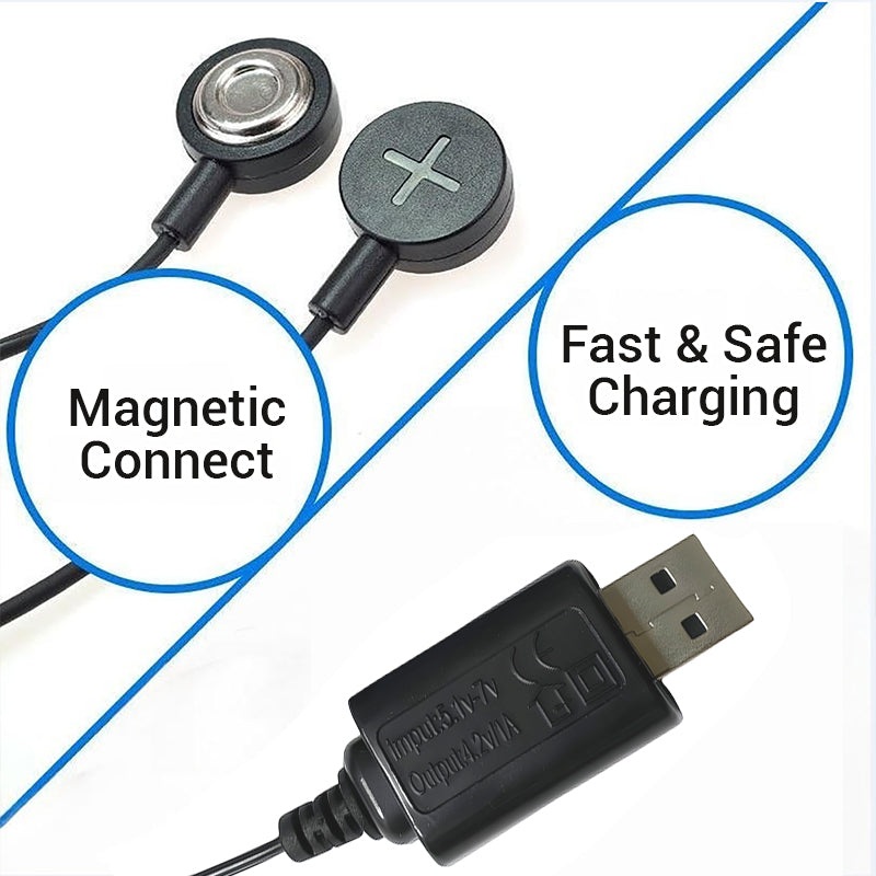 Magnetic charger for electric pistols