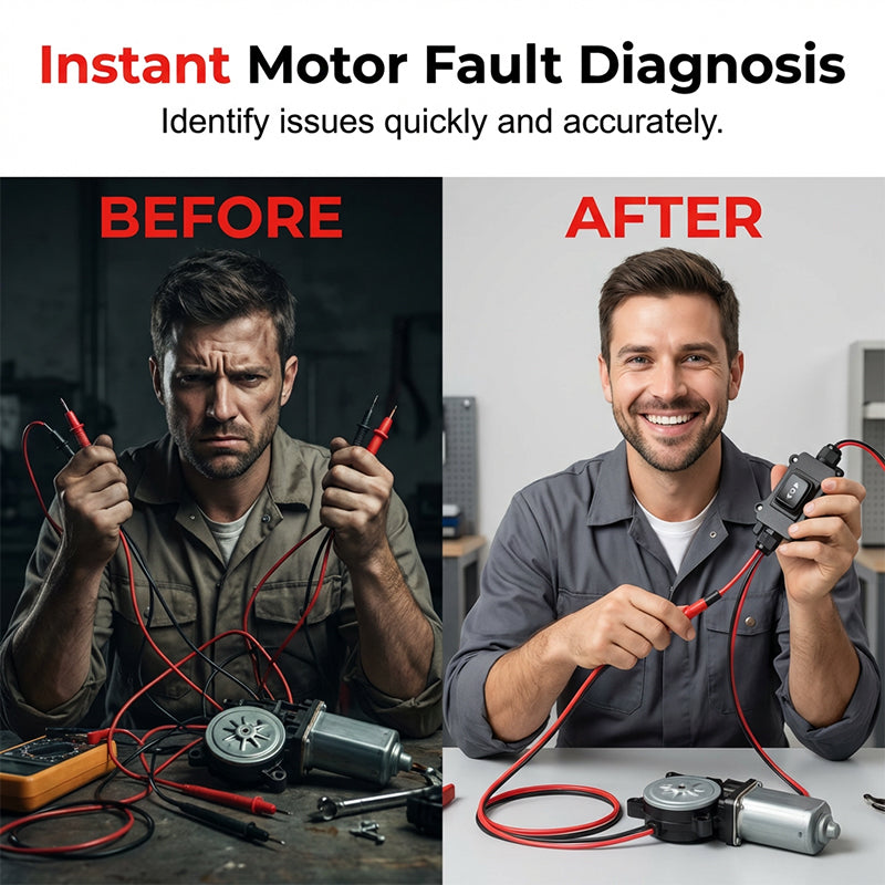 LIMITE 50% DE RÉDUCTION Outil Universel de Diagnostic Moteur, Pinces Crocodiles en Cuivre, Interrupteur 1 Touche