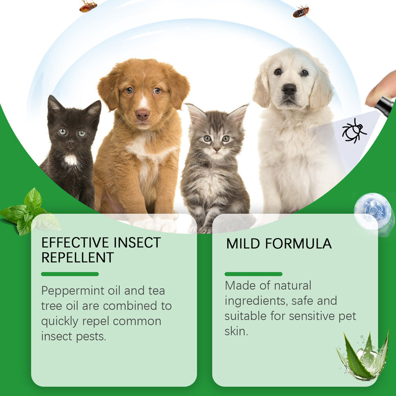 Natural Flea and Tick Spray for Dogs and Cats Protect your beloved pet from parasites