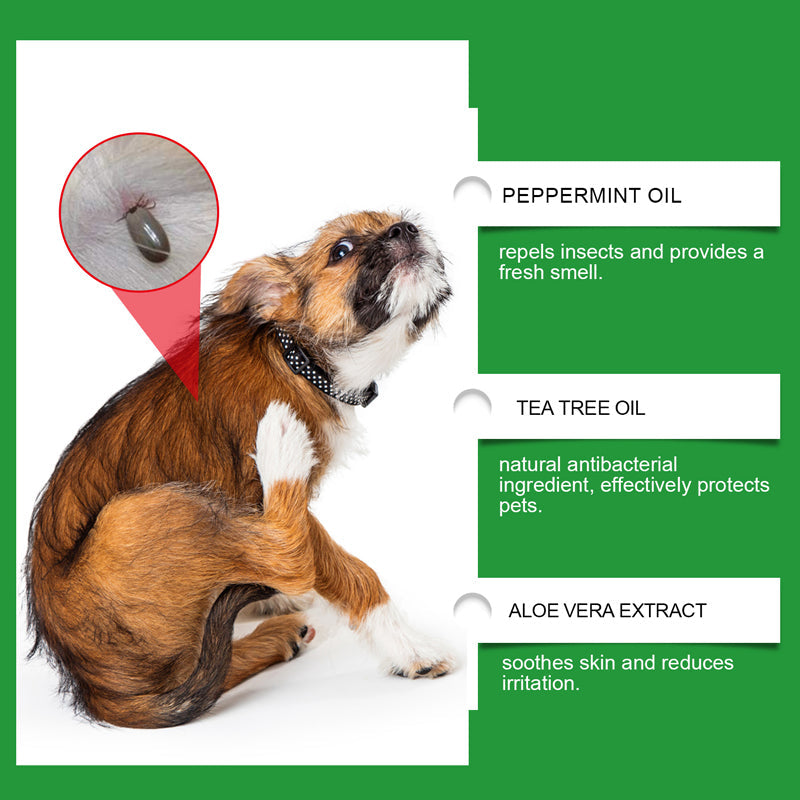 Natural Flea and Tick Spray for Dogs and Cats Protect your beloved pet from parasites