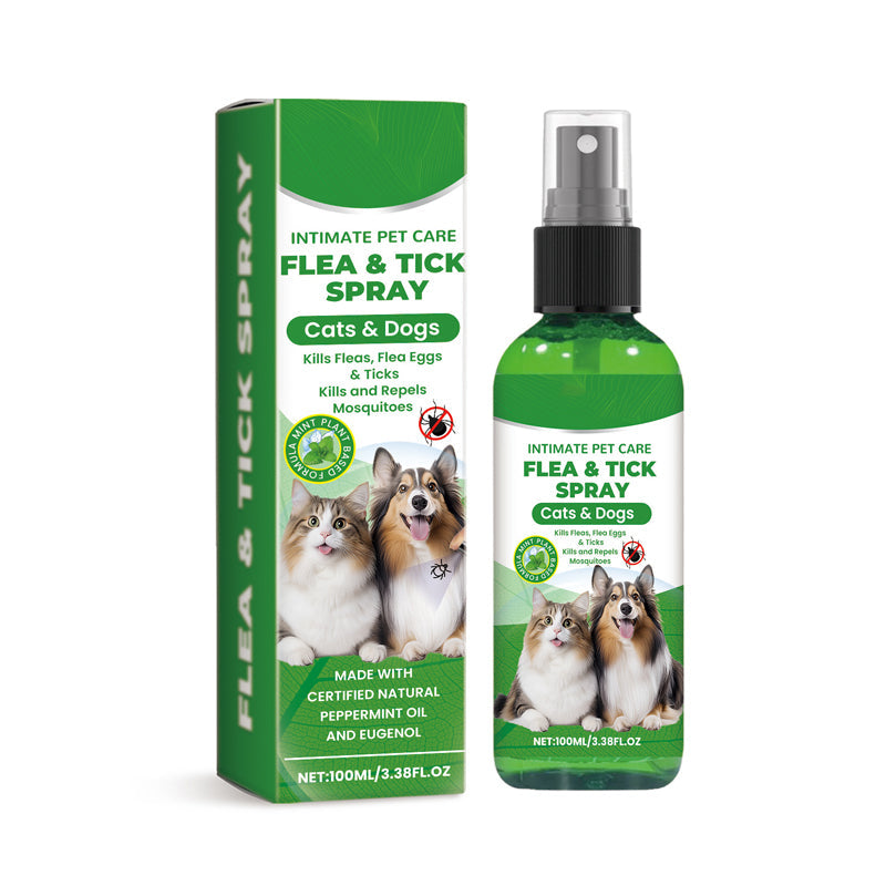 Natural Flea and Tick Spray for Dogs and Cats Protect your beloved pet from parasites