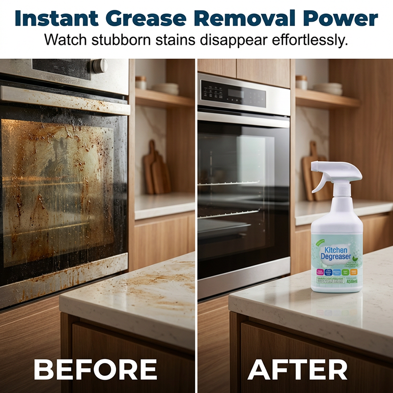Spray dégraissant puissant pour la cuisine