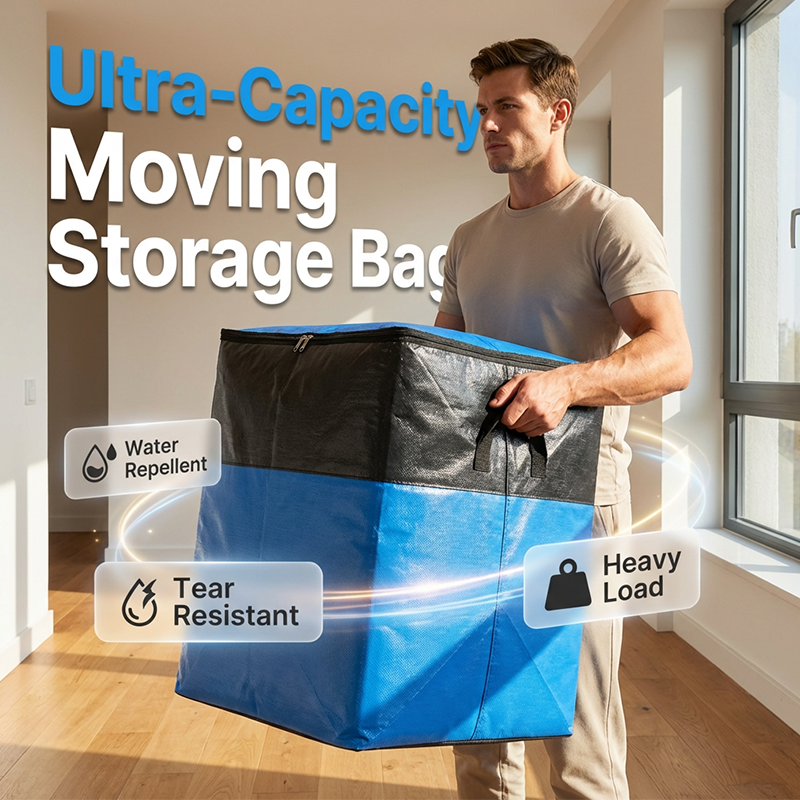 Sac de rangement et de déménagement pliable en réduction