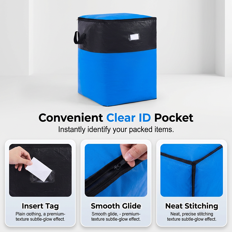 Sac de rangement et de déménagement pliable en réduction
