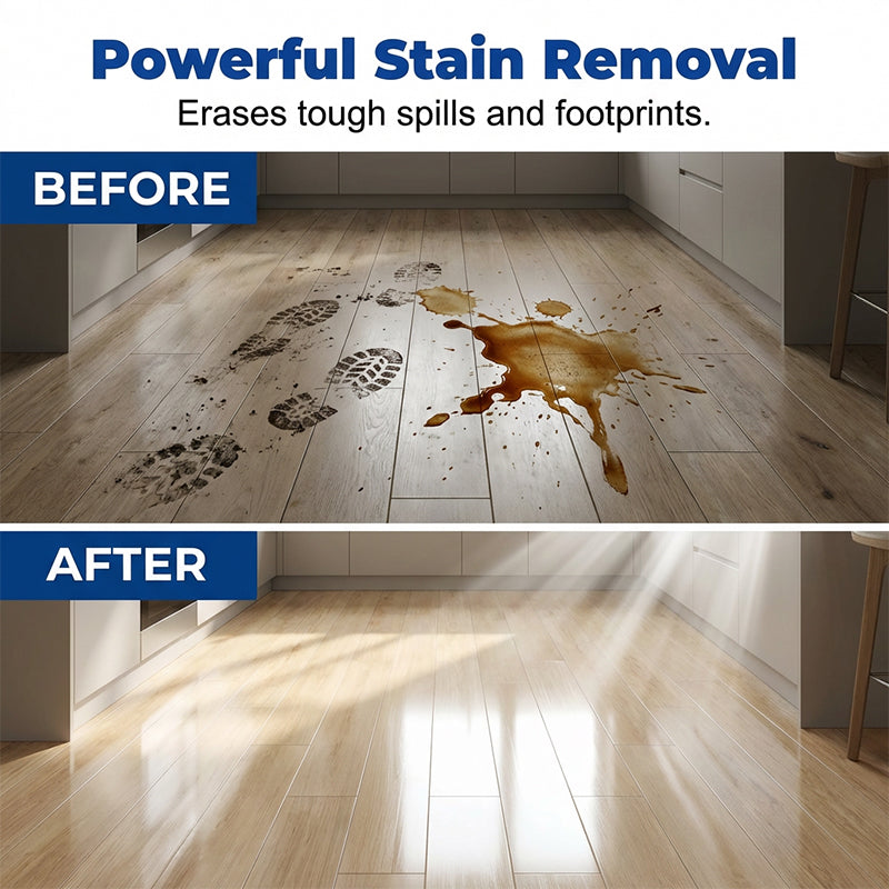 Water-soluble floor cleaning wipes
