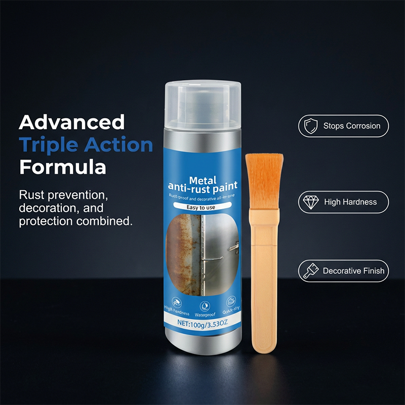 Peinture de rénovation pour métal à appliquer directement sur la rouille