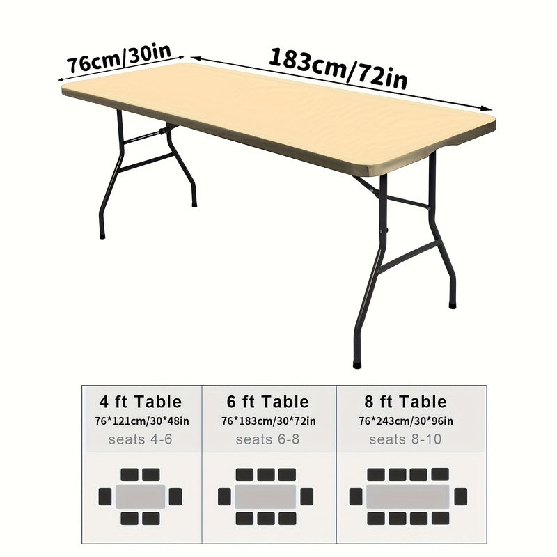 Housse de Table élastique en Spandex Rectangulaire et Carrée Universelle