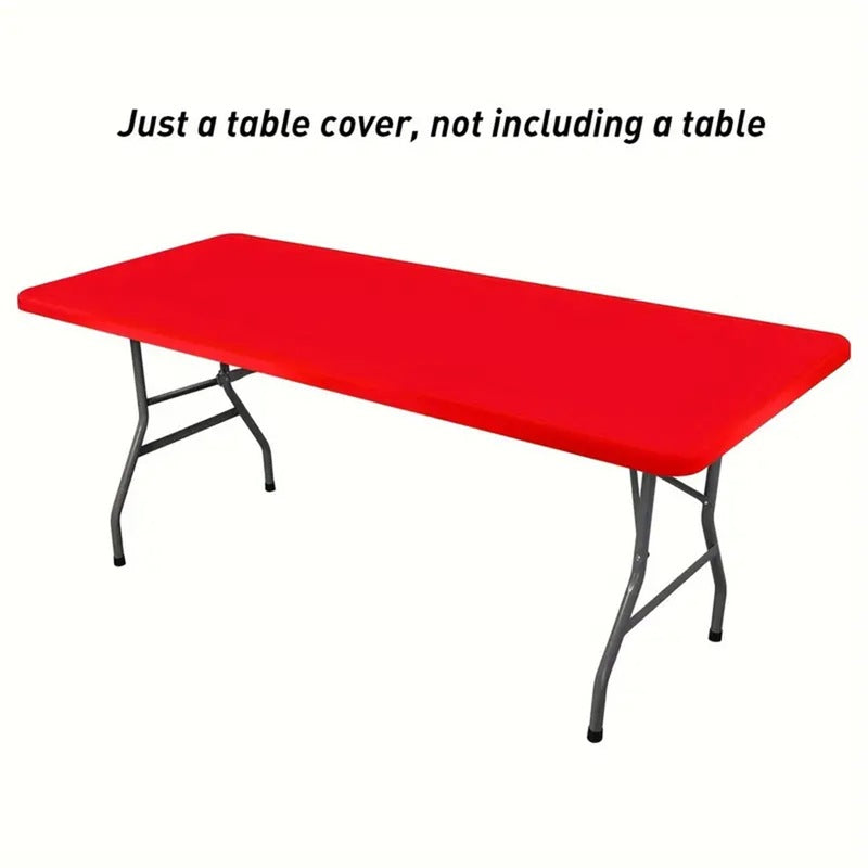 Housse de Table élastique en Spandex Rectangulaire et Carrée Universelle