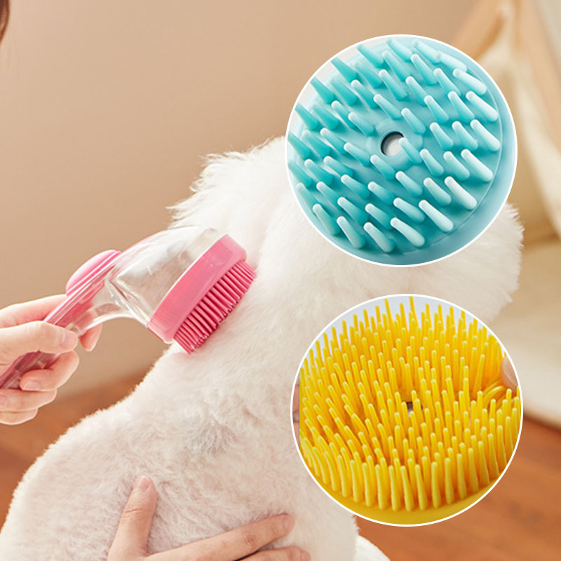 DE RDUCTION Brosse de bain pour animaux de compagnie avec long manche et distributeur de shampoing