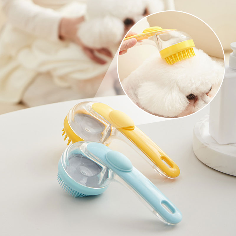 DE RDUCTION Brosse de bain pour animaux de compagnie avec long manche et distributeur de shampoing