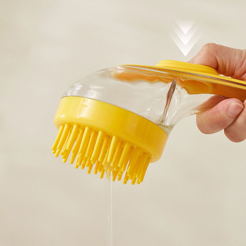 DE RDUCTION Brosse de bain pour animaux de compagnie avec long manche et distributeur de shampoing