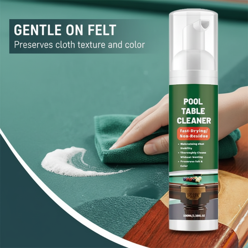 Mousse nettoyante à séchage rapide pour tapis de billard