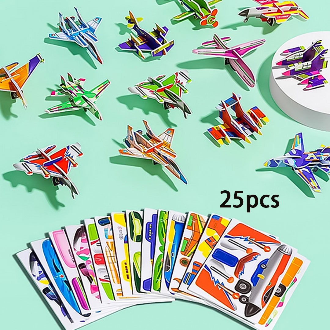 JEU DE CONSTRUCTION PUZZLE 3D ÉDUCATIF - Coffret de 50 pièces Dinosaures aux couleurs vives, développe la créativité et la pensée spatiale dès 4 ans