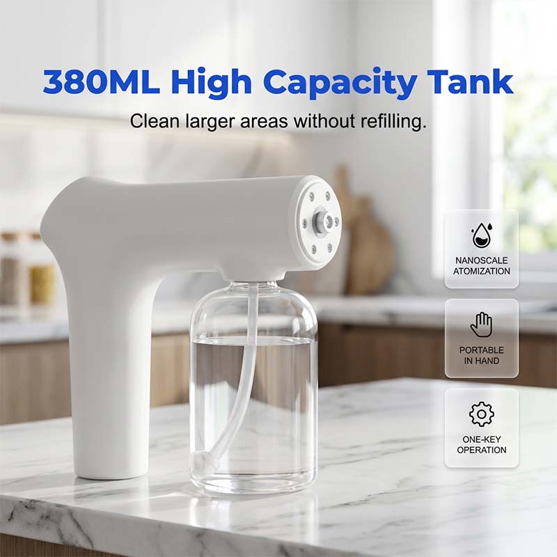 WIRELESS NANO ATOMIZER Contactless disinfection, blue light For home, office, and car