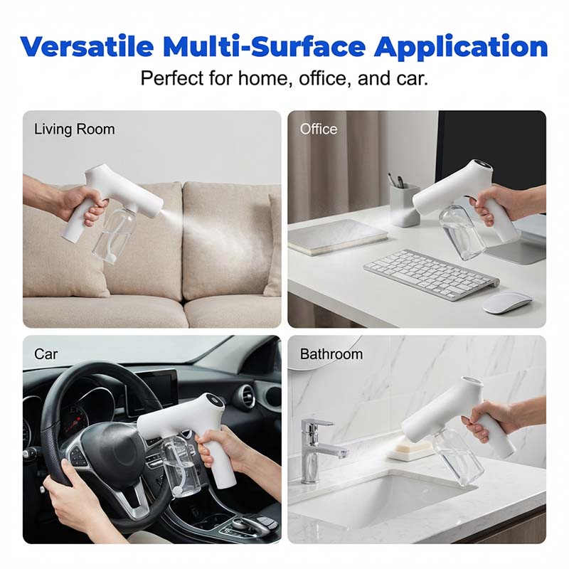 WIRELESS NANO ATOMIZER Contactless disinfection, blue light For home, office, and car