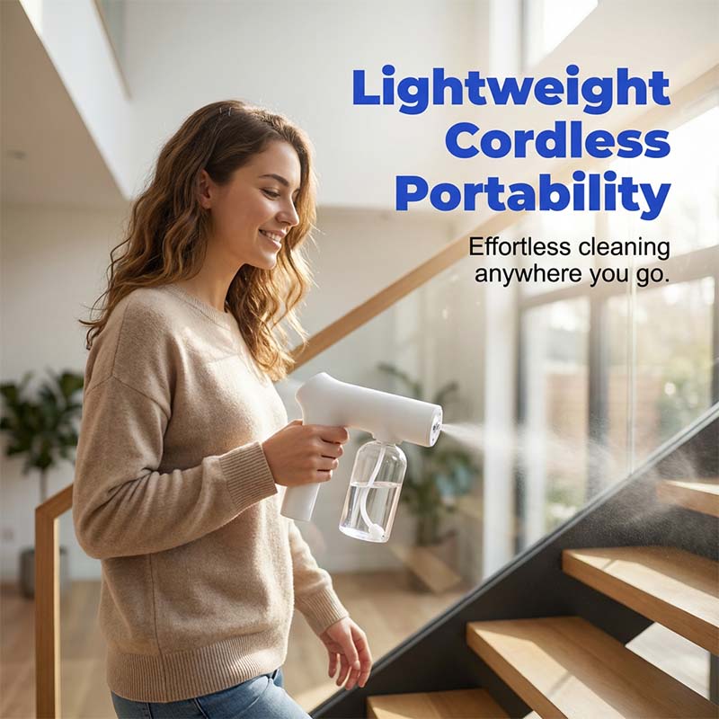 WIRELESS NANO ATOMIZER Contactless disinfection, blue light For home, office, and car