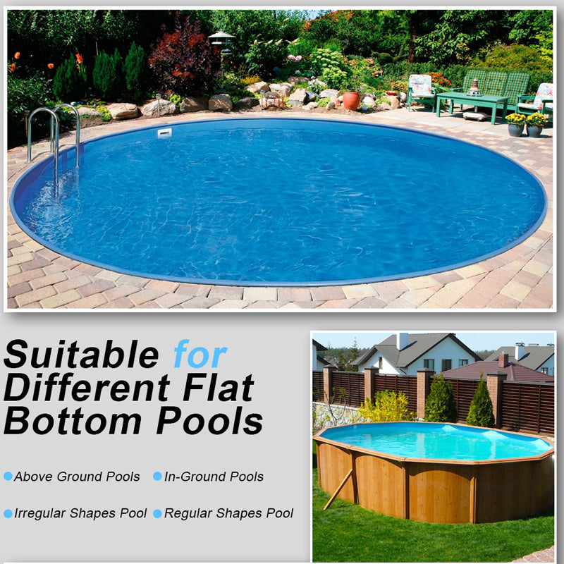 28W Cordless Pool Robot with High Suction Power, Smart Navigation, One-Button Start, Removable Filter Basket