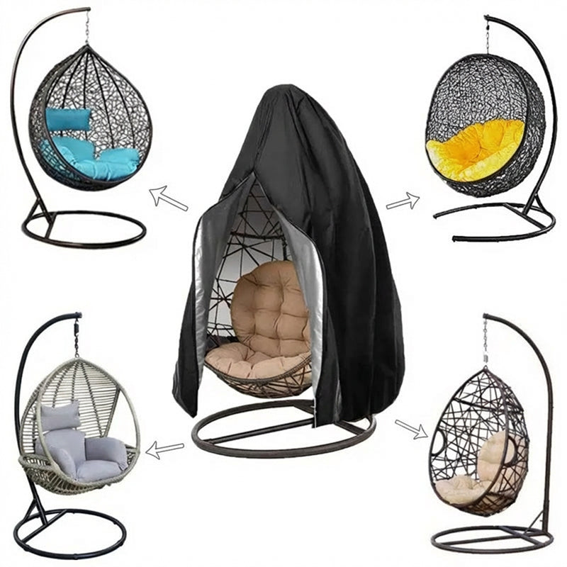 Housse de protection robuste et imperméable pour chaise œuf suspendue - Résistante aux UV, en tissu Oxford, avec fermeture éclair
